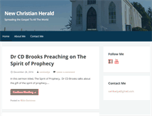 Tablet Screenshot of newchristianherald.org